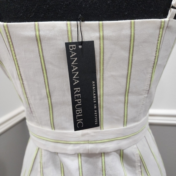 Banana Republic Speghetti Strap Stripped Button Front Adjudtable Strap Dress - Picture 10 of 13